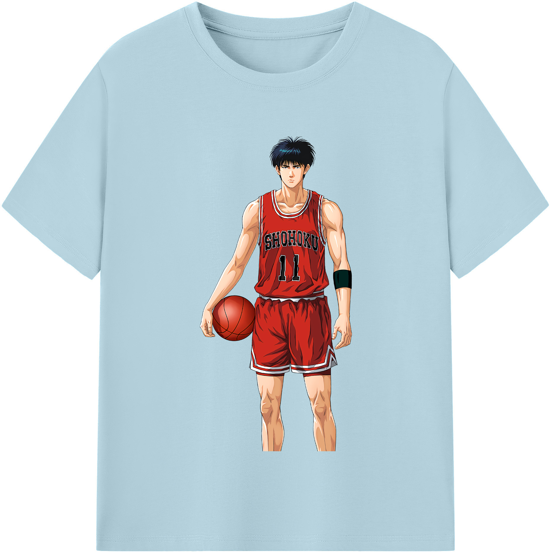 SLAM DUNK／スラムダンク 綿100％半袖Tシャツ（フロントプリント）